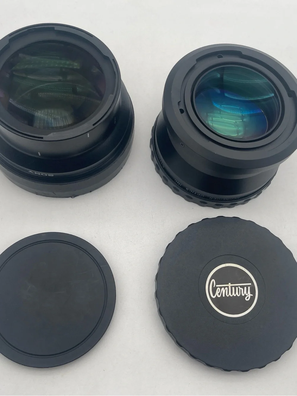 Sony Black Camera Lenses with Century Rear Cap